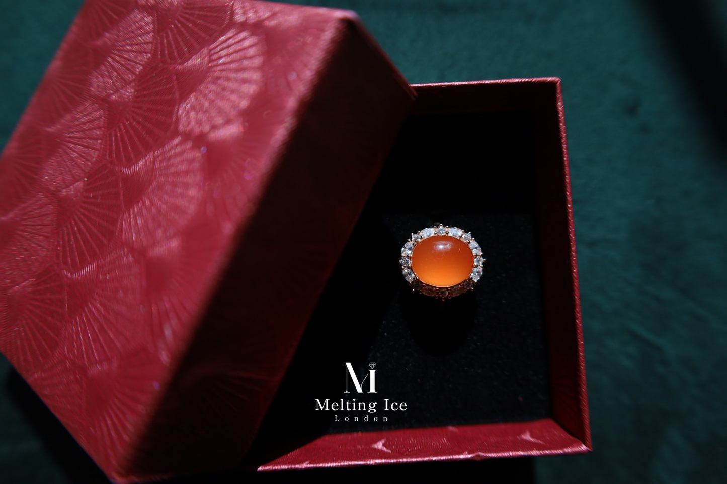 Radiant Dawn Nanhong Agate Ring