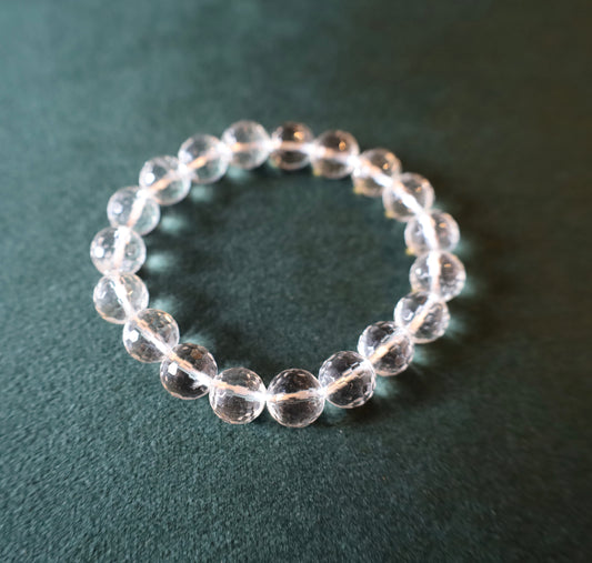 Prismatic Clarity Clear Quartz Bracelet – Amplify & Illuminate