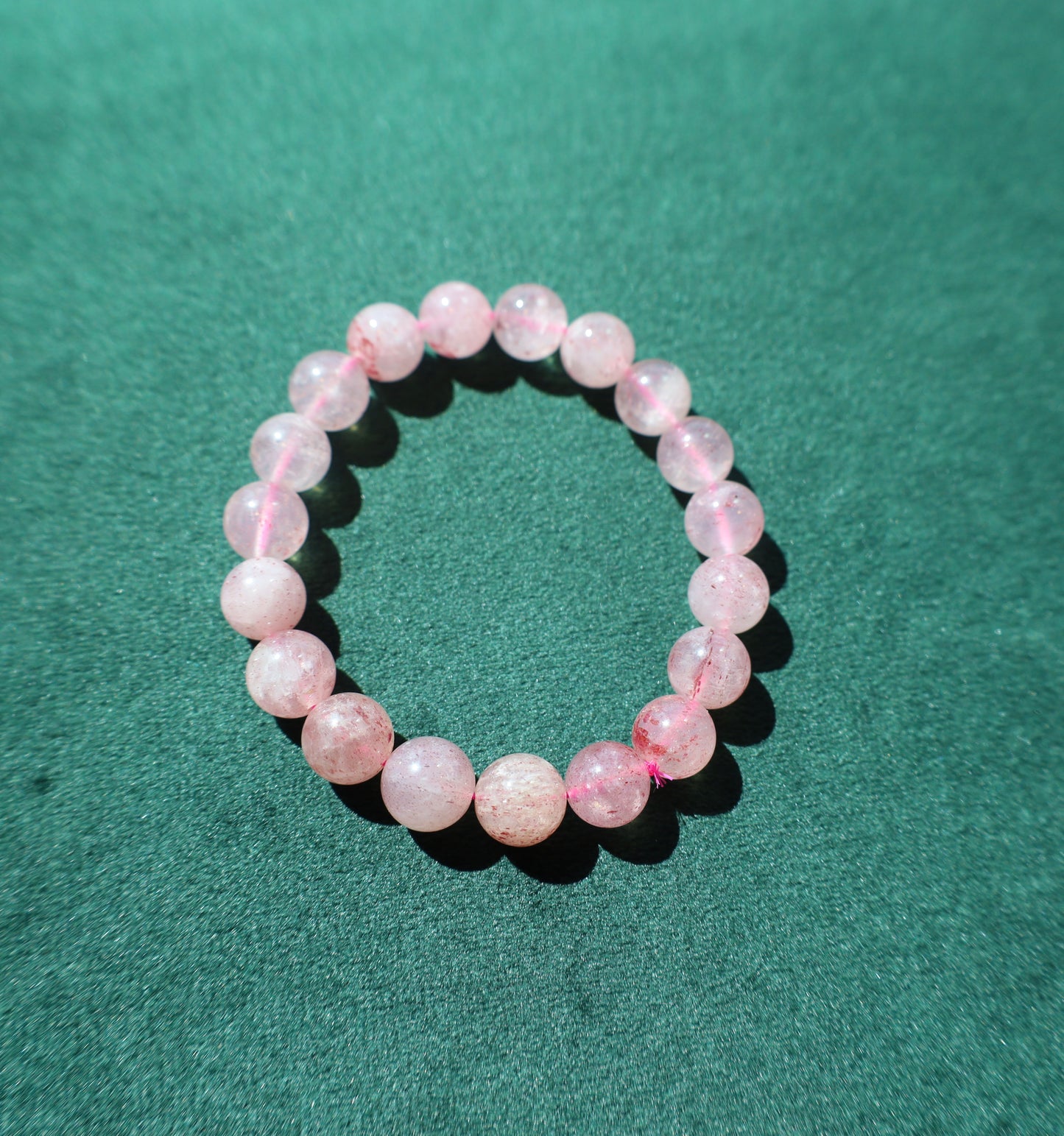 Healing Strawberry Quartz Bracelet – Heart's Tranquility