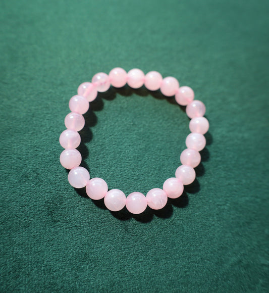 Soft Glow Rose Quartz Bracelet – Classic Beauty