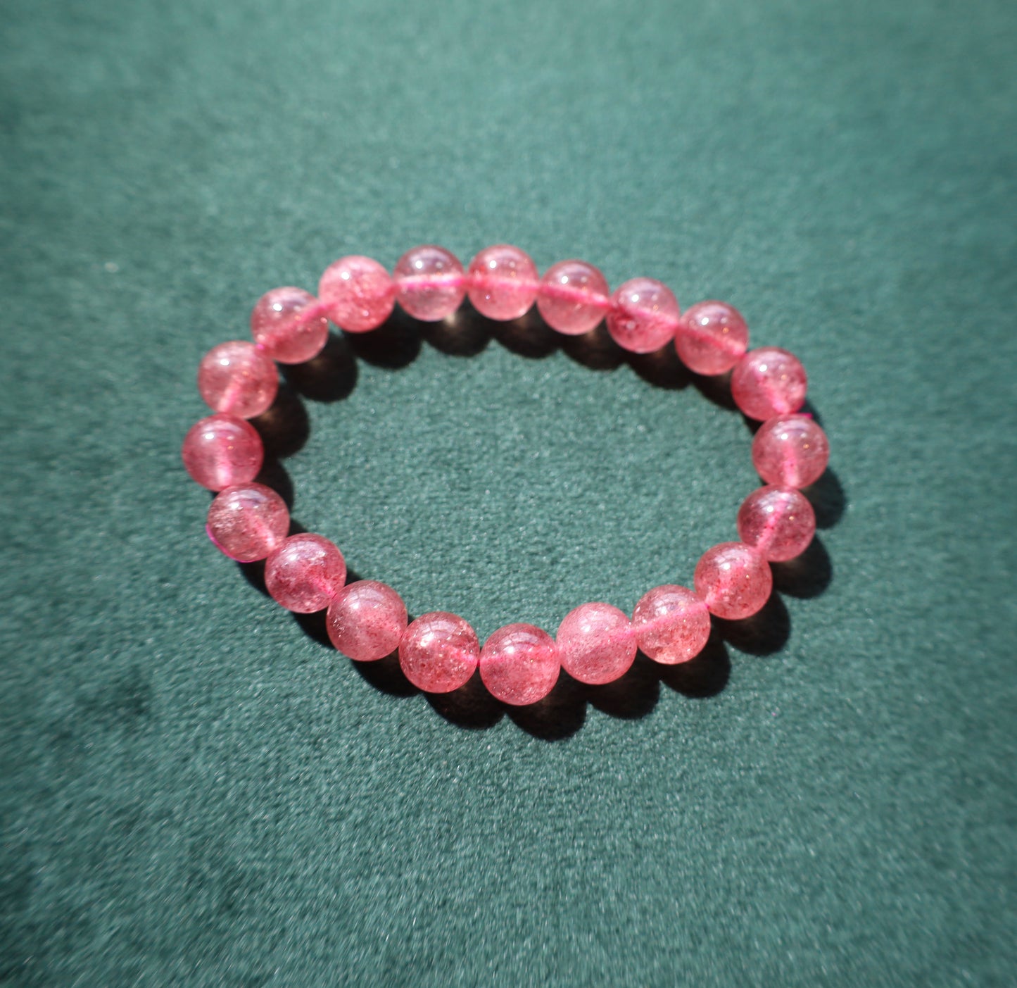 Blushing Strawberry Quartz Bracelet – Love & Joy