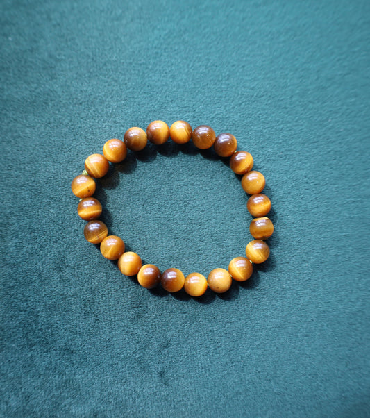 Radiant Tiger's Eye Bracelet – Small Bead Edition