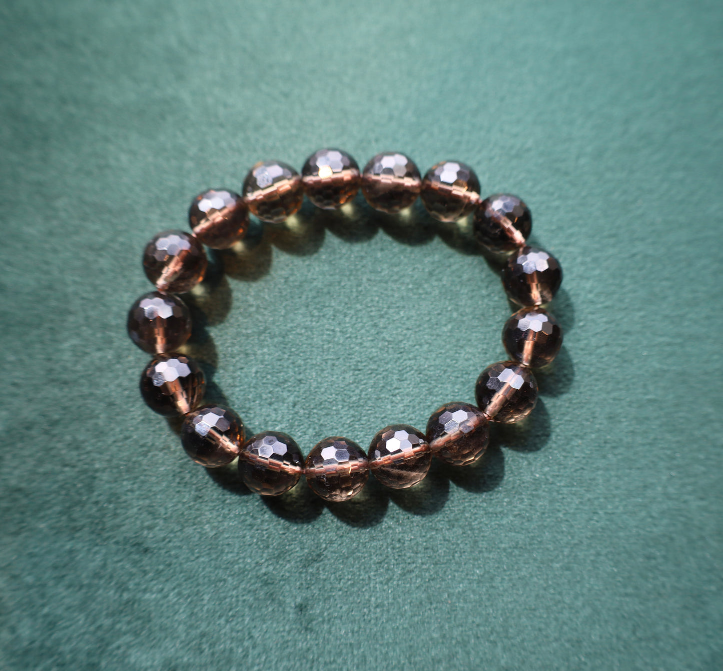 Majestic Smoky Quartz Bracelet – Faceted Elegance