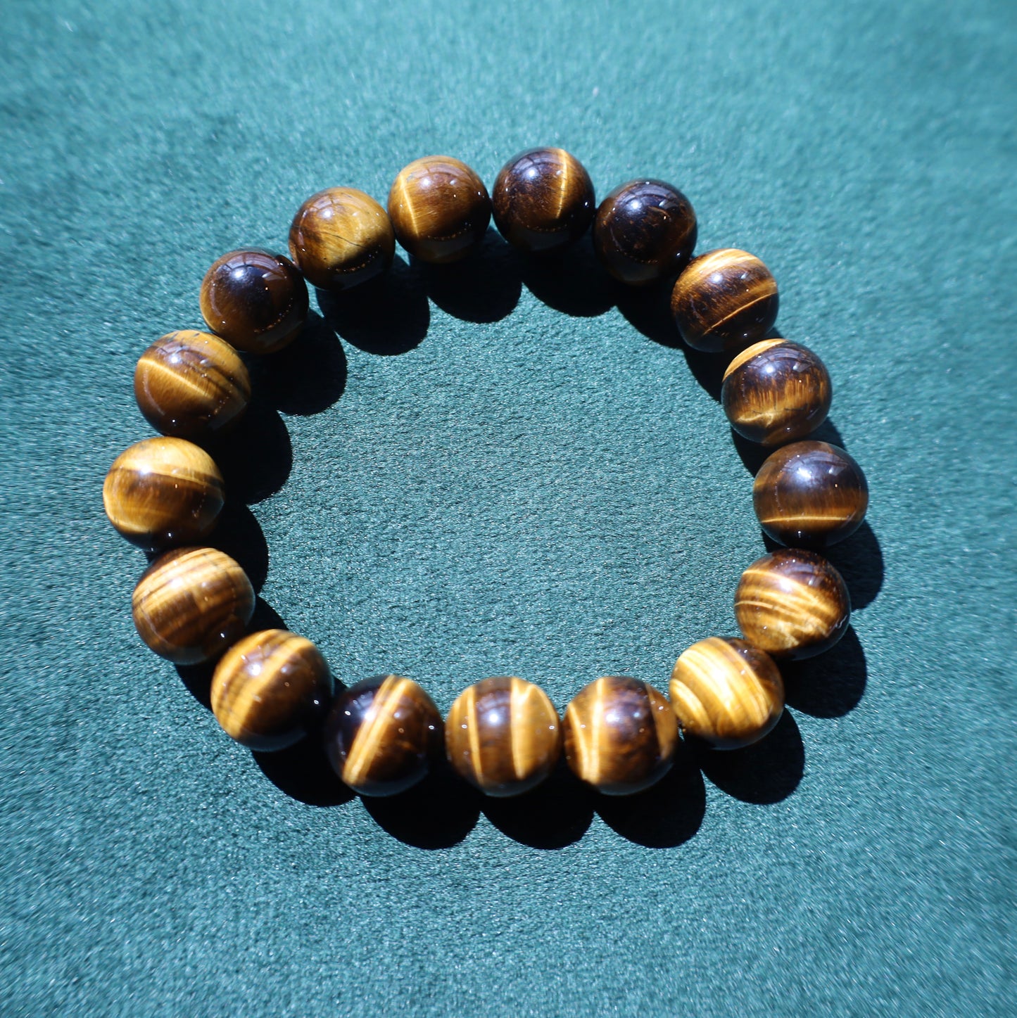 Golden Warrior Tiger's Eye Bracelet (Large Beads)