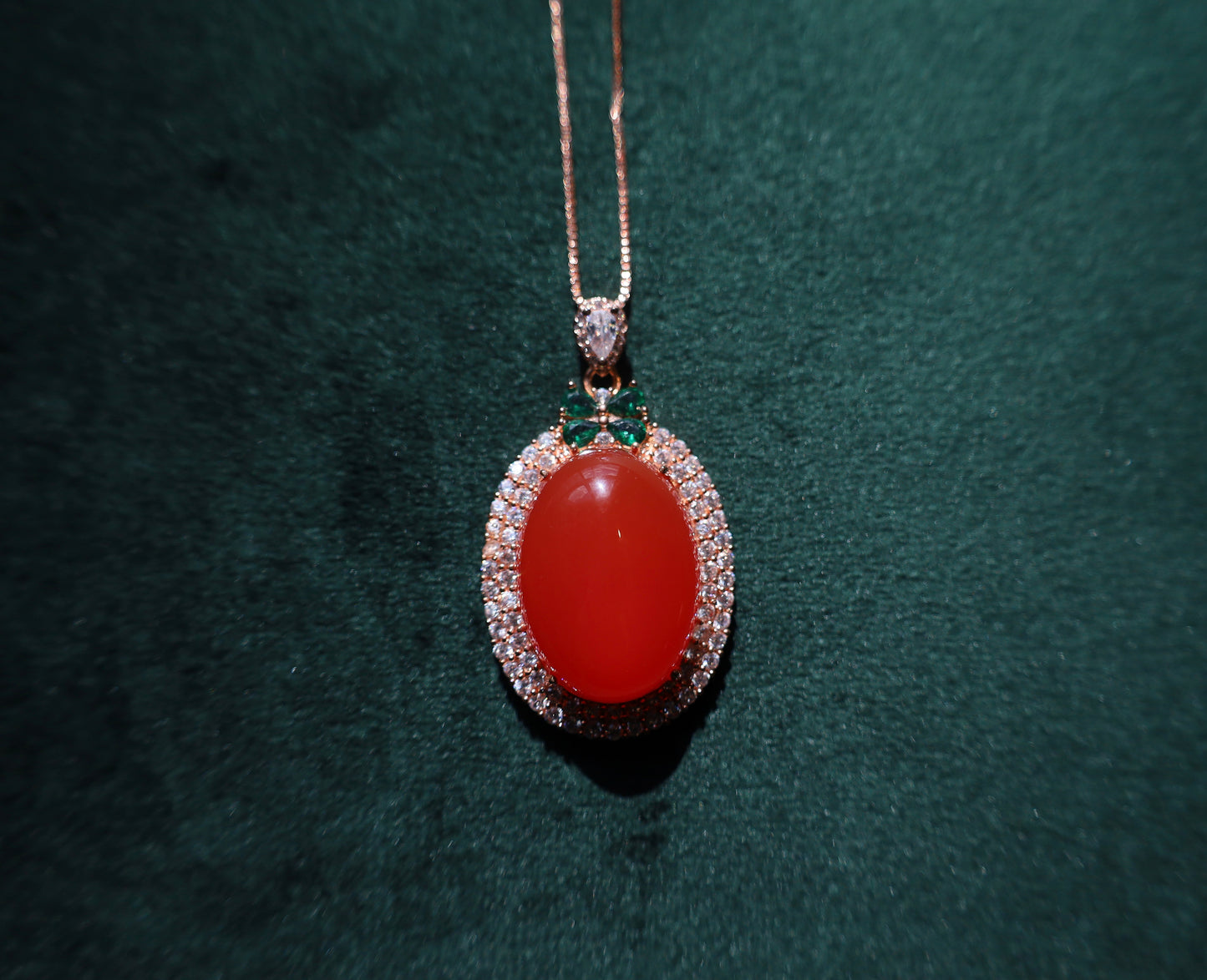 Radiant Dawn Agate Pendant with Identification Certificate