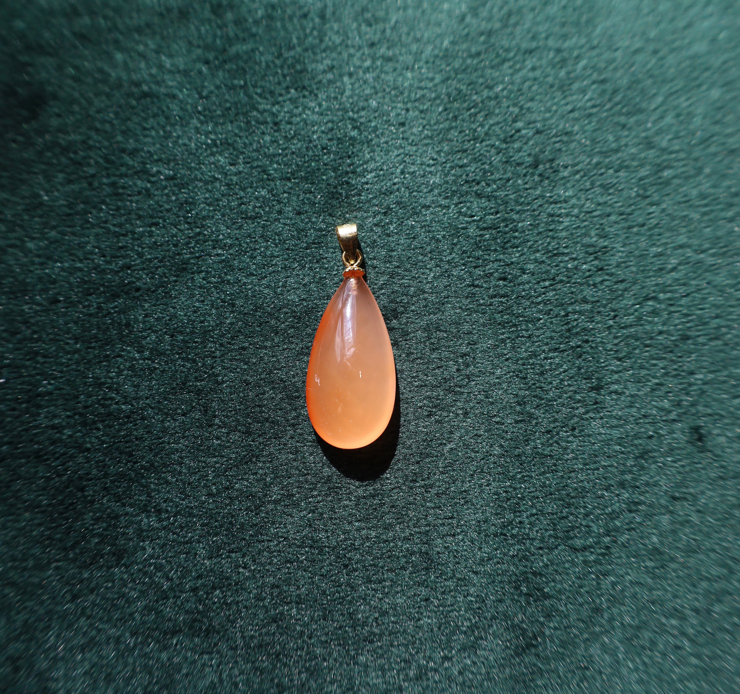 Tear of Dawn Nanhong Agate Pendant with Certificate