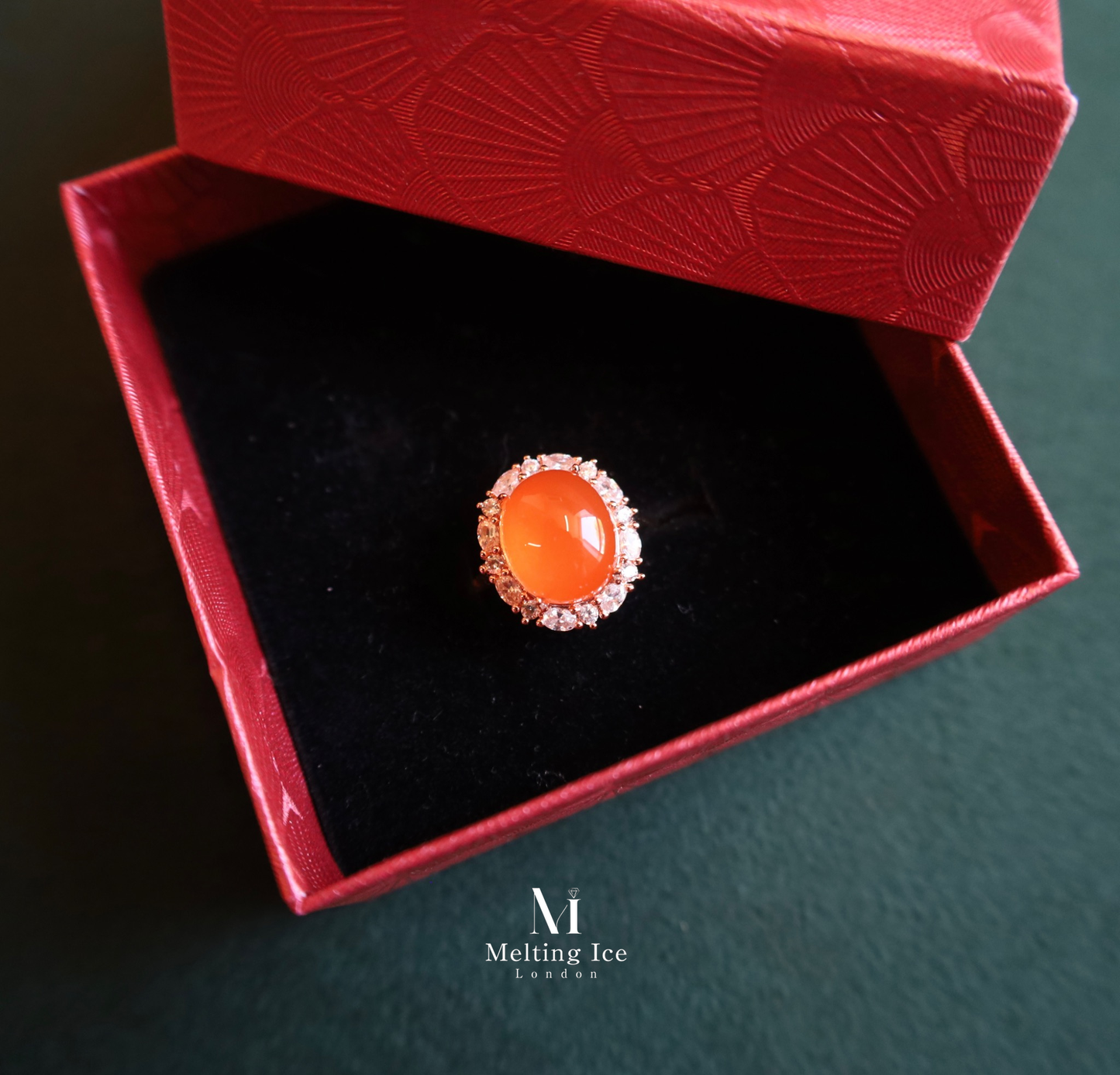 Radiant Dawn Nanhong Agate Ring